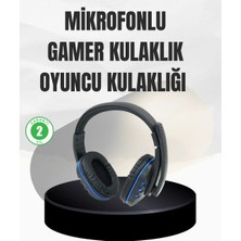 Alkasaz Stereo Oyun Kulaklığı – Güçlü Bas, Mikrofonlu ve Konforlu Tasarım