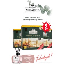 Ahmad Tea English Tea No.1 100’LÜ 200 G 3 Paket Bardak Poşet Çay ve Oda Kokusu
