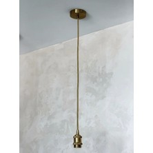Maison Avf Metal Eskitme Gold Kablolu E27 Duy Sarkıt Avize Kablosu 60 cm