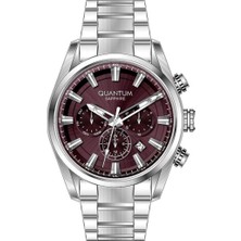 Belirtilmemiş Quantum ADG1219.380 Quartz Çelik Gri Safir Cam 10 Atm 40 mm Erkek Kol Saati