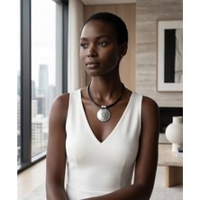 Dilhan Atlay Geometrik Choker Kolye