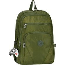 Alpha Club Bag Alphaclub Bag Krinkıl Su Geçirmez Kumaş Büyük Boy Unisex Laptop Okul Seyahat Günlük Sırt Çantası