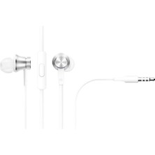 Xiaomi Piston Basic Edition Mikrofonlu Kulakiçi Kulaklık, Beyaz/gümüş