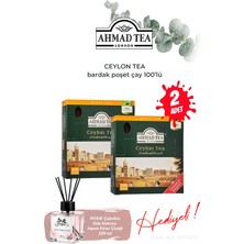 Ahmad Tea 2 Paket Ceylon Tea Bardak Poşet Çay 100’LÜ 200 G ve Oda Kokusu