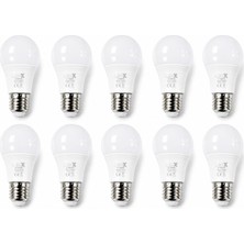 Uzman Dörtler - Ledx 9 Watt 810 Lümen E27 Duy 3 Renk Seçenekli Anahtarı Aç Kapa Renk Degiştir Akıllı Işık Ampulü 10 Adet
