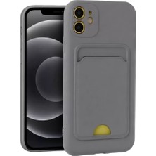 Zemira Home Newface Apple iPhone 11 Kılıf Kelvin Kartvizitli Silikon - Gri