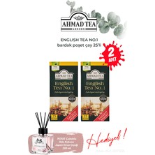 Ahmad Tea 25'li Bardak Poşet Çay 2 Paket English Tea No.1 ve Oda Kokusu