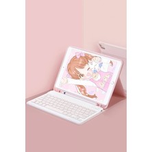 Zemira Home Newface Samsung Galaxy X510 Tab S9 Fe 11 Kılıf KC01 Smart Klavyeli Tablet Kılıfı - Pembe