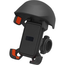 Katjmer NVR-4075 180° Döner Mandallı Kilitli Şok Emici Gidon Uyumlu Motosiklet Telefon Tutucu