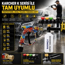 Polham Karcher K Serisi Basınçlı Yıkama Makineleriyle Uyumlu Profesyonel Araç Yıkama Tabanca Seti