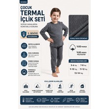 Oil Company Antrasit Termal Çocuk İçlik Takım Unisex OC0052