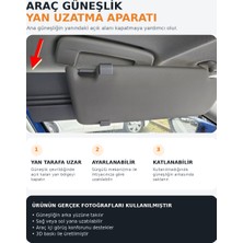 Saf Hobi Araç Güneşlik Yan Uzatma Aparatı | Ayarlanabilir Ek Güneş Koruyucu | 3D Baskı