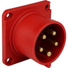 Tp Electric Cee 5X32 Ip44 Yaylı Kapaklı Mak Fişi Düz