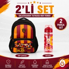 Galatasaray Lisanslı 4 Bölmeli Okul Çantası 26568+ Suluk 265677