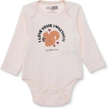 TeknoKapsül Ebebek Hello Baby Hellobaby Kız Bebek Uzun Kol Body Ribana Zarf Yaka Uzun Kol
