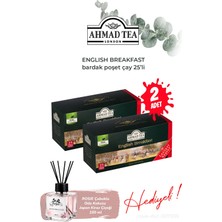 Ahmad Tea English Breakfast 25'li Bardak Poşet Çay 2 Paket ve Oda Kokusu
