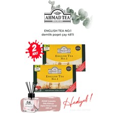 Ahmad Tea 2 Paket 48'li Demlik Poşet Çay English Tea No.1 ve Oda Kokusu