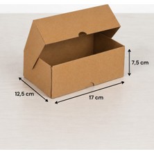 Aybaş Kağıtçılık 17X12,5X7,5 (10 Adet) Kilitli E Ticaret Kutusu, Internet ve Kargo Kutusu, Hediye Kutusu, Karton Kutu, Kraft Kutu