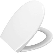 Vitra S20 Round 109-003-909 Universal Klozet Kapağı, Yavaş Kapanır, Kolay Çıkabilir, Beyaz