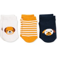 TeknoKapsül Ebebek Hello Baby Hellobaby Erkek Bebek 3lü Bilek Çorap Hayvan Baskılı