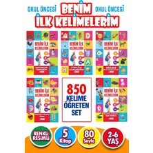 TeknoKapsül Harika Kitap 12 - 36 Ay Ilk Kelimelerim Seti 850 Kelime Öğreten 5 Kitap
