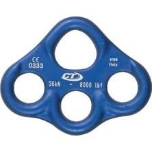 Climbing Technology Ct L637 3 Delıklı Mavı Alum. Dagıtım Plakası 36KN