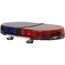 İleri Trafik Mini Tepe Lambası Expert  E-1151 Kırmızı Mavi