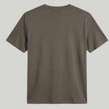 Jack & Jones Erkek Nakis Detayli Relaxed Fit Bisiklet Yaka Tisört - Lines
