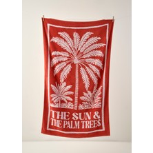 Bella Maison %100 Pamuk The Sun The Palm Plaj Havlusu Kiremit (90X150 Cm)