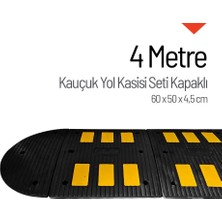 İleri Trafik Kauçuk Hız Kesici 6 Bantlı - 4 Metre Set