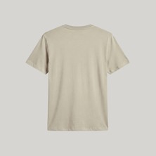 Jack & Jones Erkek Nakis Detayli Relaxed Fit Bisiklet Yaka Tisört - Lines