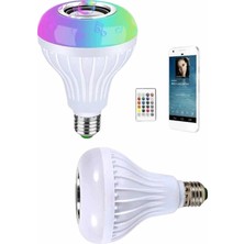 Uzman Toptan Mey Ithalat® Kumandalı Rgb LED Işık Bluetooth Hoparlör Ses Lambası Renkli Ampul