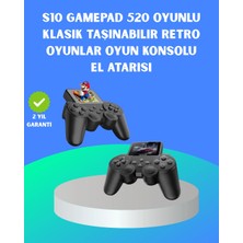 Uzman Toptan Mey Ithalat® 2.4 Inç Hd Renkli Ekranlı 500-IN-1 Taşınabilir Retro Oyun Konsolu, Kablolu Tv Bağlantısı ve Uzun Pil Ömrü