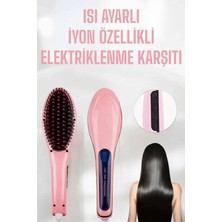 Uzman Toptan Mey Ithalat® Fön Etkili Saç Düzleştirici Tarak Yıpranma Karşıtı Döner Kablo Isı Ayarlı