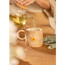 Bella Maison Daisy Seramik Kupa Bej (400 Cc)