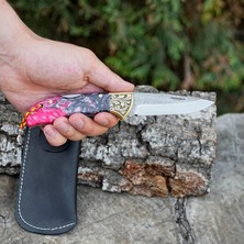 Köse Mehmet Katlanır Model - N690 Çelik - Epoksi Sap - 19 cm