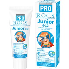 R.o.c.s. Pro 6-12 Yaş Junior Kremalı Puding Tadında Çocuk Diş Macunu 74 G