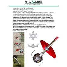 Sina Makina Motorlu Tırpan Dişli Için Koruma Diski Tüm Markalar 1 Adet
