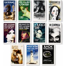 Stefan Zweig Kitap Seti – Satranç, Mecburiyet, Korku, Mürebbiye, Bir Kalbin Çöküşü, Yakıcı Sır, Olağanüstü Bir Gece, Bilinmeyen Bir Kadının Mektubu, Bir Kadının Hayatından 24 Saat, Hayatın Mucizeleri