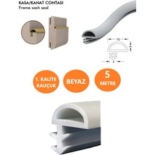 Empressco Beyaz Ahşap Kapı Kasa Fitili Amerikan Kapı Kasa Fitili Bir Kapılık (5 Metre)
