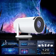 Belle Fusion Mey Ithalat® Taşınabilir Android Tv Özellikli Projeksiyon