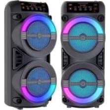 Belle Fusion Mey Ithalat® Kablosuz Bluetooth Hoparlör LED Işıklı USB ve Tf Kart Destekli