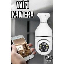 Uzman Toptan Mey Ithalat® Ampul Görünümlü Güvenlik Kamerası Duylu Wifi Kamerası Dönebilen
