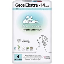 Belle Fusion Mey Ithalat® Premium Plus Gece Ekstra Ped 14 Adet