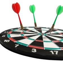Uzman Toptan Mey Ithalat® Kaliteli Ahşap 15 Inç Dart Tahtası Kolay Montajlı 4 Ok