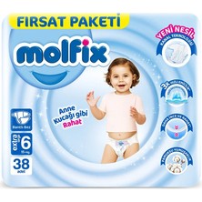 Uzman Toptan Mey Ithalat®   Bebek Bezi Fırsat Paketi 6 Beden 15+ kg 38 Adet