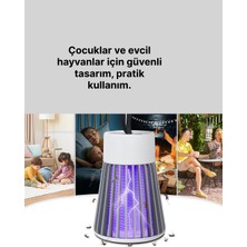 Uzman Toptan Mey Ithalat® 2’si 1 Arada LED Işıklı Elektrikli Böcek Öldürücü
