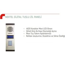 Netelsan M.U.PXL.00108 Nextel Dijital Tuşlu Zil Paneli ( X-L)