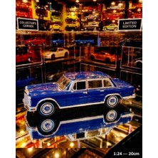 Oyuncak Sahili Mercedes Benz M600 Metal Klasik England Makam Araba 1963 Model 1:24 Diecast Orjnal Koleksiyon 20X8CM Mavi