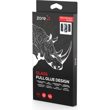 Lyon Tech Apple iPhone 17 Air Zore Rika Premium Privacy 9h Temperli Cam Ekran Koruyucu – Gizlilik Filtreli, Tam Kaplama
